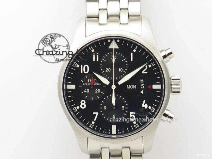 MIROTIME 0207 Timeless Big Pilot Real PR IW500901 ZF 1:1 Best Edition On Black Leather Strap A 7340